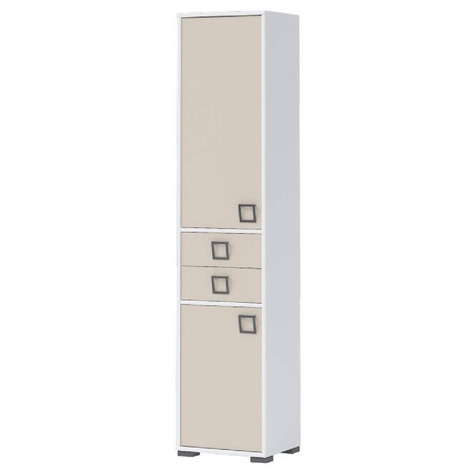 Könyvszekrény Kiki V22-BE/KI-01 white/sand