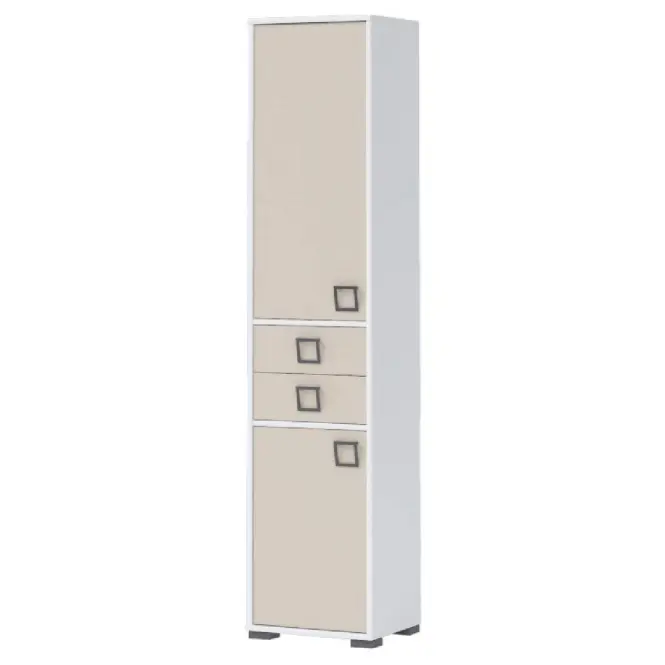 Könyvszekrény Kiki V22-BE/KI-01 white/sand