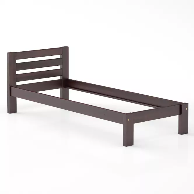 Ágy fenyő LK127–90x200 dió,2