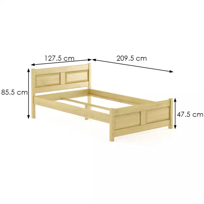 Ágy bükk LK109–120x200 természetes