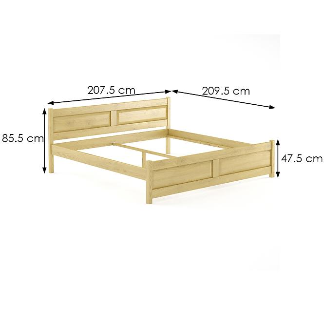 Ágy bükk LK109–200x200 természetes