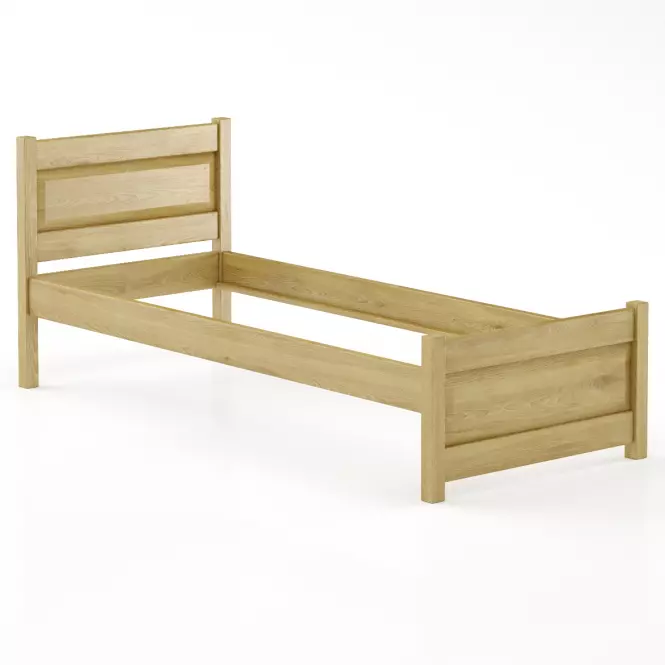 Ágy bükk LK120–90x200 rustikal,2