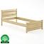 Ágy bükk LK120–100x200 természetes