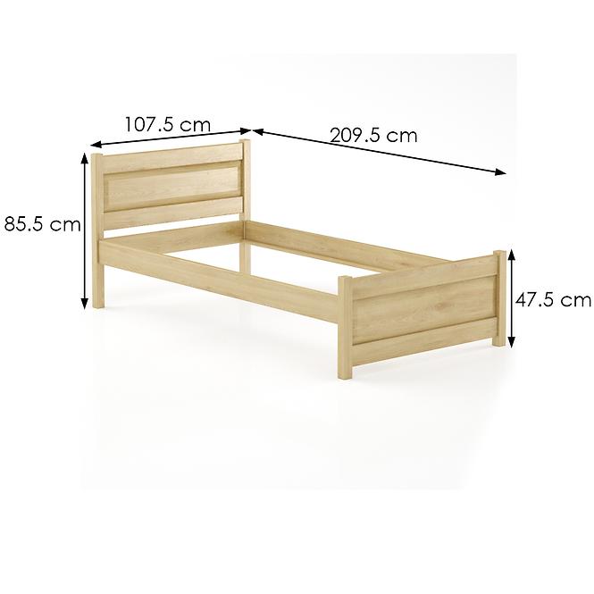 Ágy bükk LK120–100x200 természetes