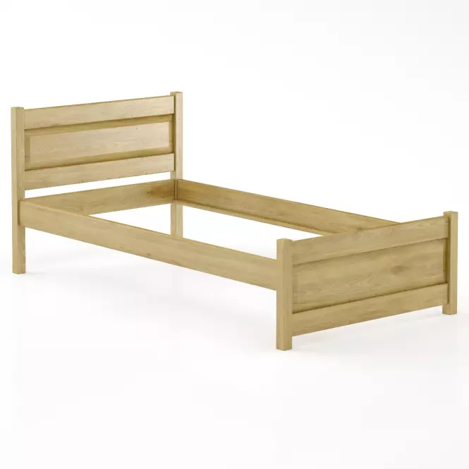 Ágy bükk LK120–100x200 rustikal,2