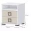 Éjjeliszekrény Kiki NS2-BE/KI-01 white/sand,2