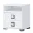 Éjjeliszekrény Kiki NS2-BE/KI-15 white/white