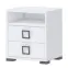 Éjjeliszekrény Kiki NS2-BE/KI-15 white/white