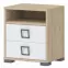 Éjjeliszekrény Kiki NS2-BK/KI-15 beech/white