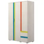 Sarokszekrény JOY-G32 polar pine/mango/lime/torquise