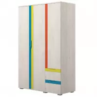 Sarokszekrény JOY-G32 polar pine/mango/lime/torquise