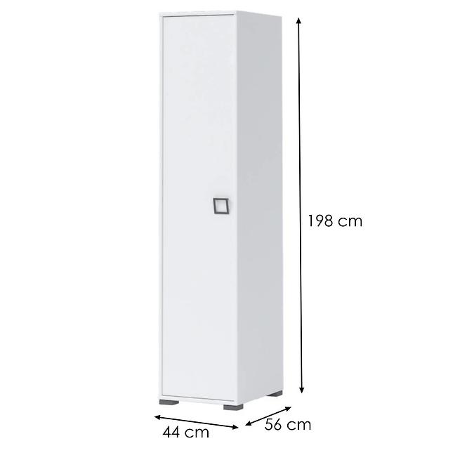 Sarokszekrény 1D Kiki G1-BE/KI-15 white/white