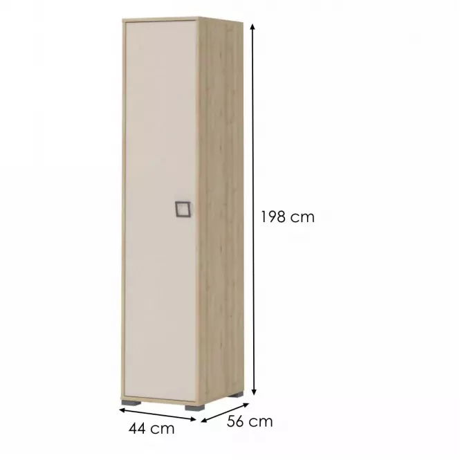 Sarokszekrény 1D Kiki G1-BK/KI-01 beech/sand