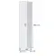 Sarokszekrény 1D Kiki P1-BE/KI-15 white/white,2
