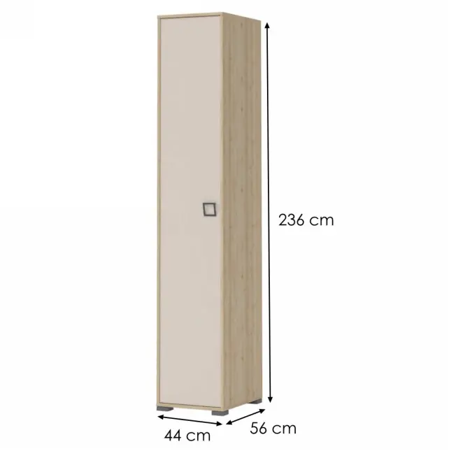 Sarokszekrény 1D Kiki P1-BK/KI-01 beech/sand,2