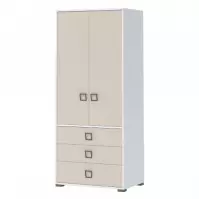 Sarokszekrény 2D3S Kiki G23-BE/KI-01 white/sand