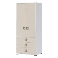 Sarokszekrény 2D3S Kiki G23-BE/KI-01 white/sand