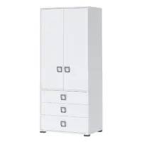 Sarokszekrény 2D3S Kiki G23-BE/KI-15 white/white