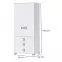Sarokszekrény 2D3S Kiki G23-BE/KI-15 white/white,2