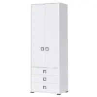 Sarokszekrény 2D3S Kiki P23-BE/KI-15 white/white