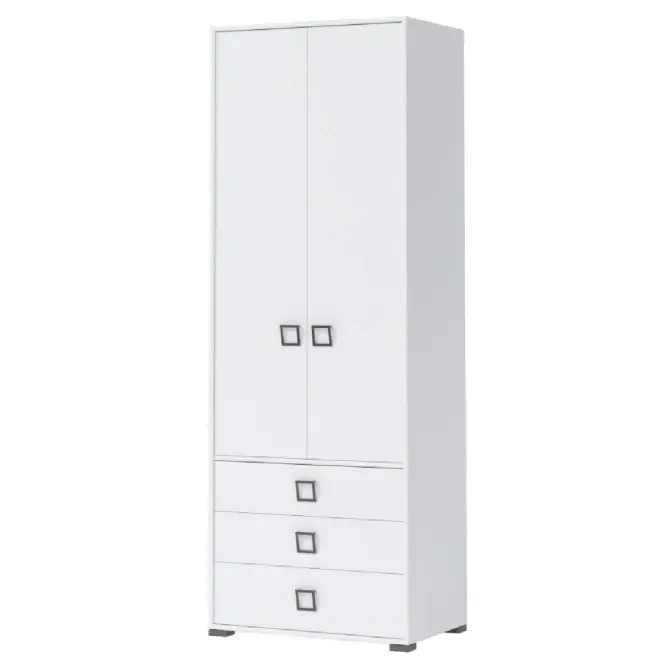 Sarokszekrény 2D3S Kiki P23-BE/KI-15 white/white