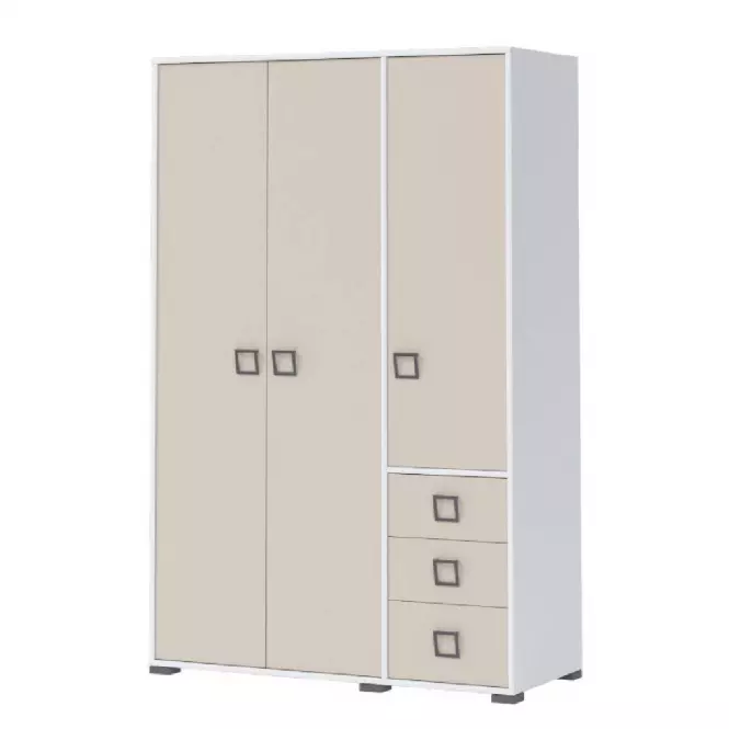 Sarokszekrény 3D3S Kiki G33-BE/KI-01 white/sand