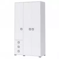 Sarokszekrény 3D3S Kiki P33-BE/KI-15 white/white