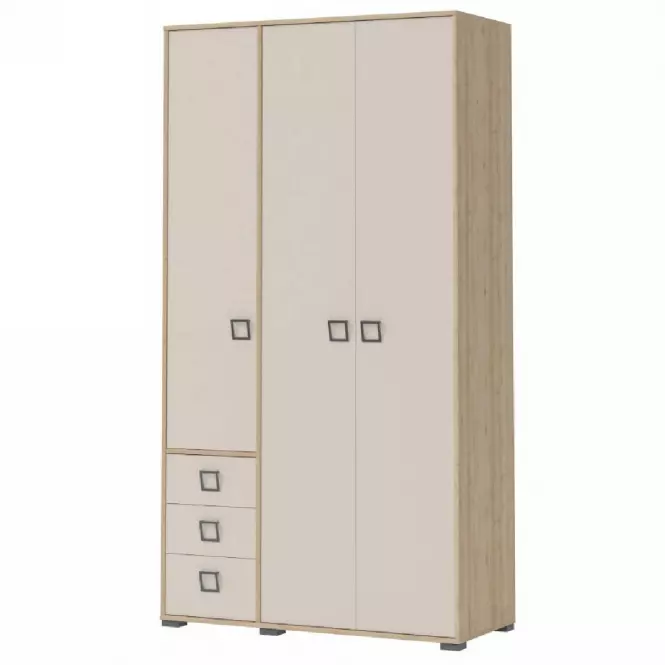 Sarokszekrény 3D3S Kiki P33-BK/KI-01 beech/sand