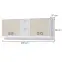 Fali szekrény Kiki MKR-BE/KI-01 white/sand,2