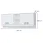 Fali szekrény Kiki MKR-BE/KI-15 white/white,2