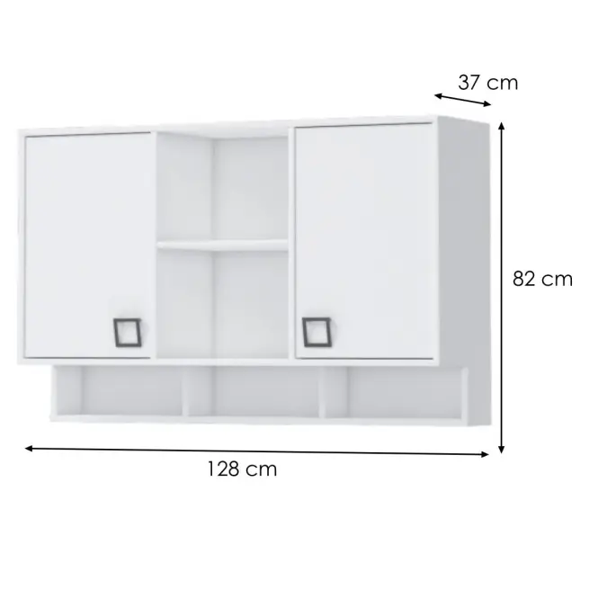 Fali szekrény Kiki MRS-BE/KI-15 white/white,2