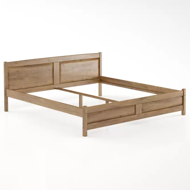 Ágy fenyő LK104–200x200 tölgy,2