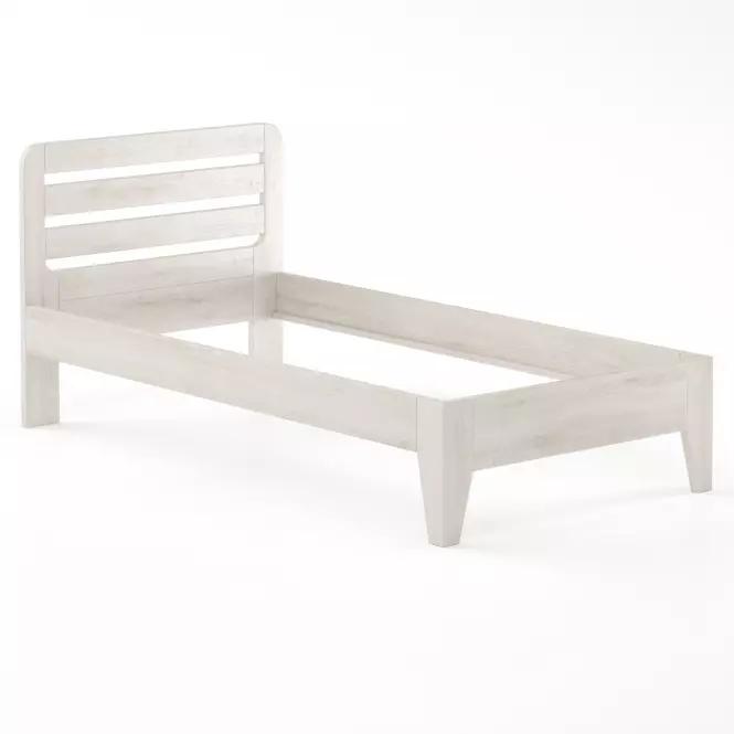 Ágy bükk LK189–100x200 fehérített,2