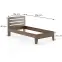 Ágy bükk LK189–100x200 lausane,3