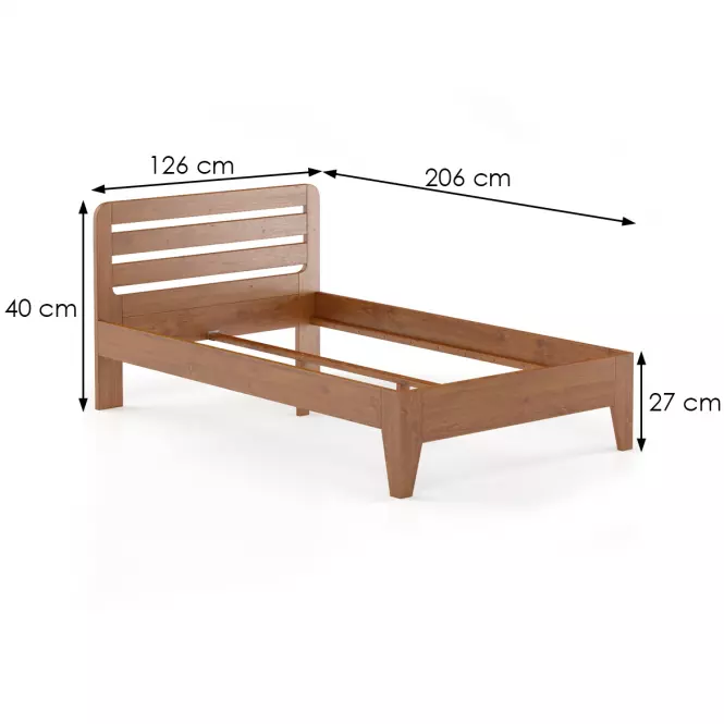 Ágy bükk LK189–120x200 cherry,3
