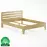 Ágy bükk LK189–140x200 rustikal