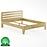 Ágy bükk LK189–140x200 rustikal