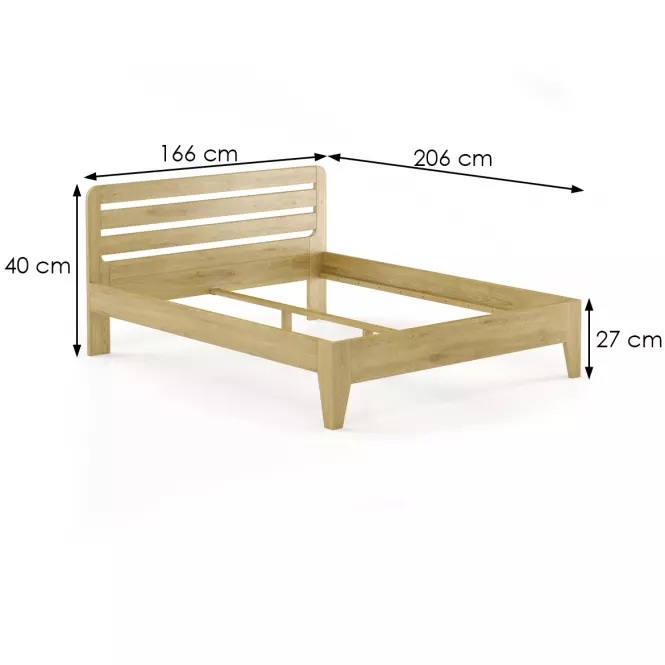 Ágy bükk LK189–160x200 rustikal,3