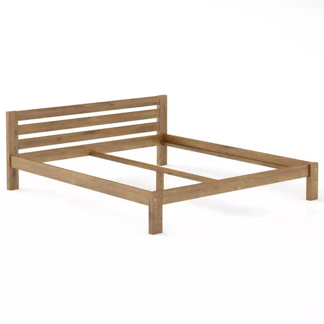 Ágy fenyő LK105–200x200 tölgy,2