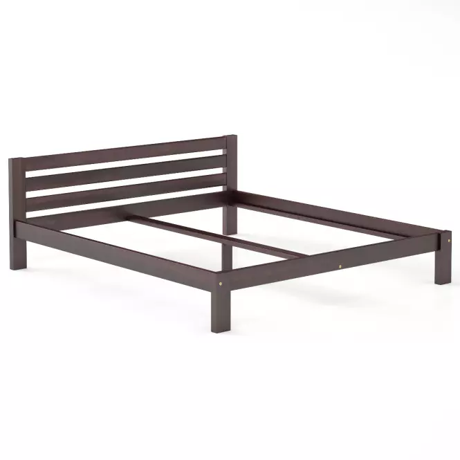 Ágy fenyő LK105–200x200 dió,2