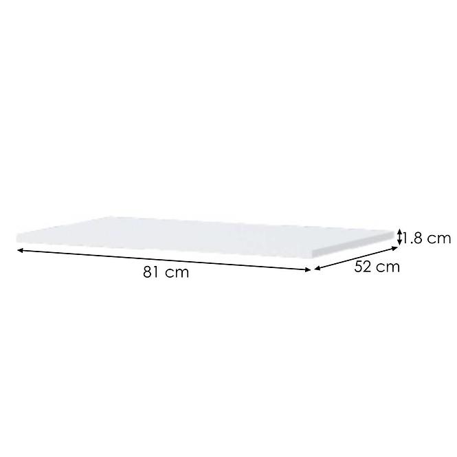 Polc egy nagy gardróbszekrényhez Kiki F80-BE/KI-15 white
