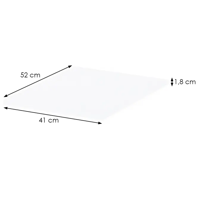 Polc kis szekrényhez Kiki F40-BE/KI-15 white,2