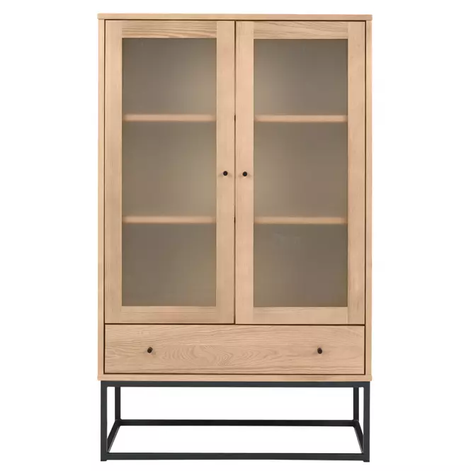 Vitrine Logan fenyő pác tölgy