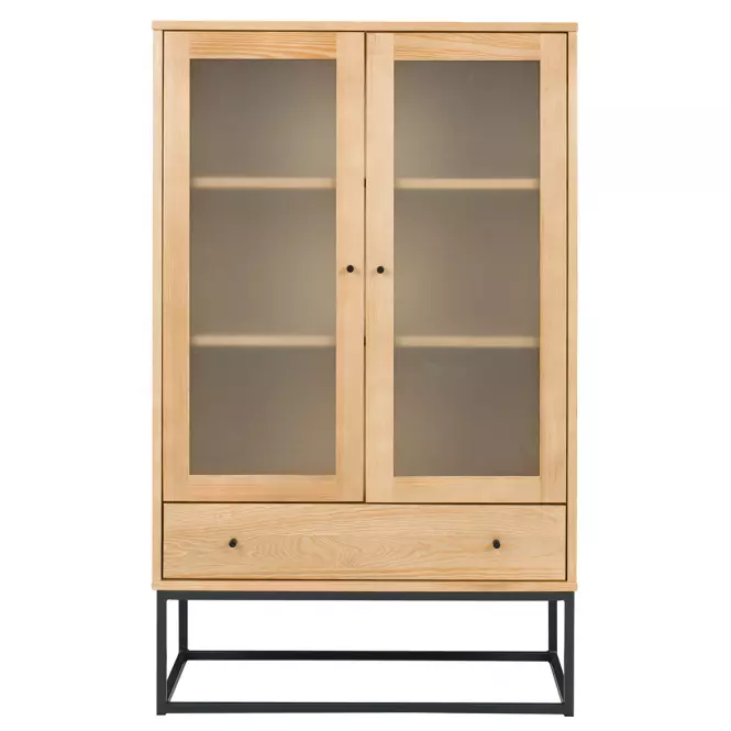 Vitrine Logan fenyő lakk