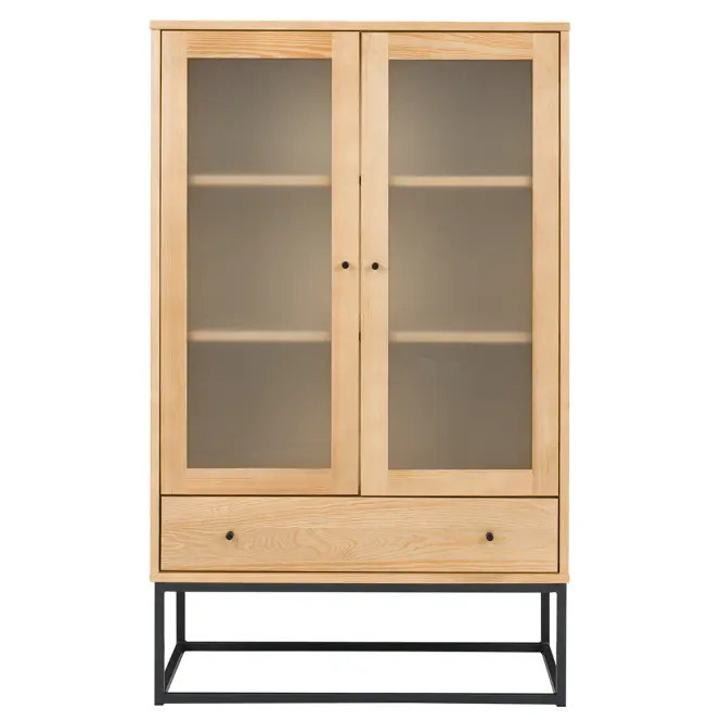 Vitrine Logan fenyő lakk,2