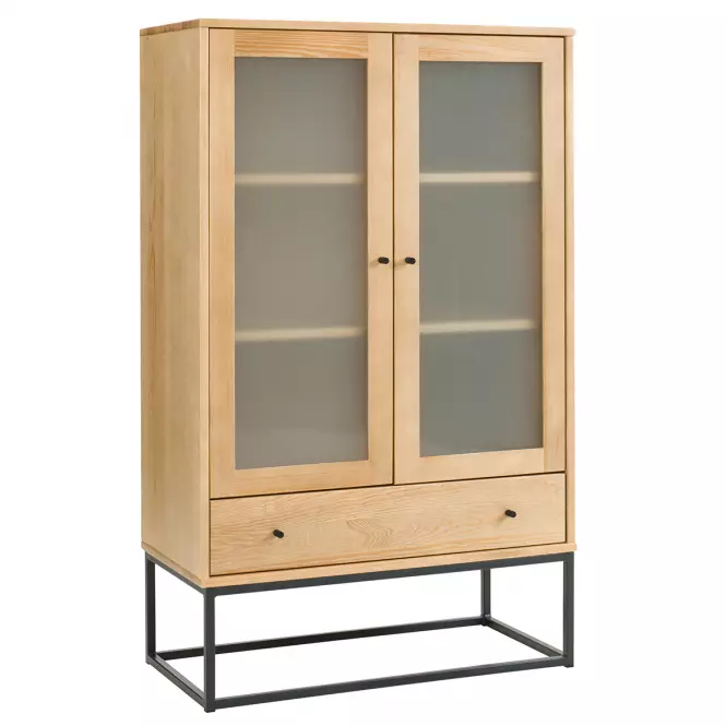 Vitrine Logan fenyő lakk