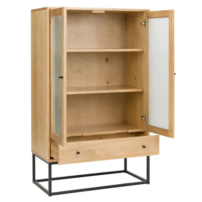 Vitrine Logan fenyő lakk,4