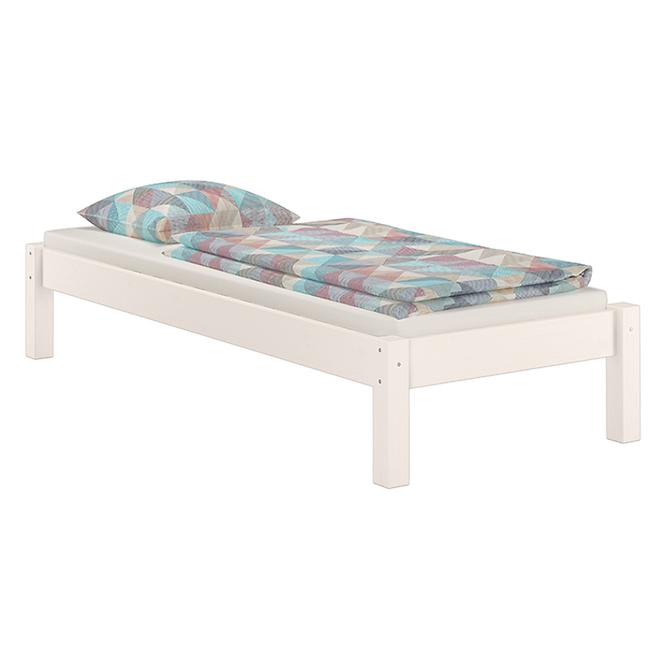 Ágy Dora 100x200 fehérített foltos fenyő,2