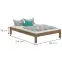 Ágy Dora 140x200 fenyő folt barna,3