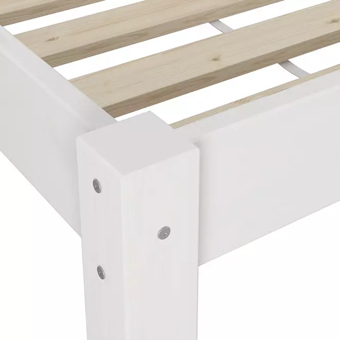 Ágy Dora 160x200 fenyő folt fehér